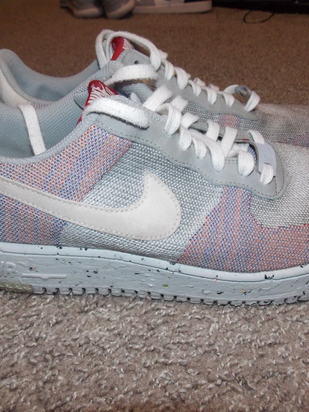 Nike Air Force 1 Crater Flyknit "Wolf Grey" Sz 10.5